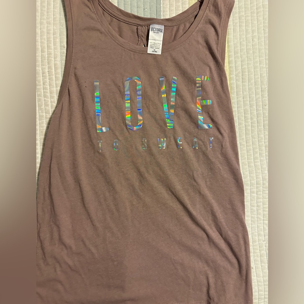 Victoria’s Secret mauve Medium PINK workout Top